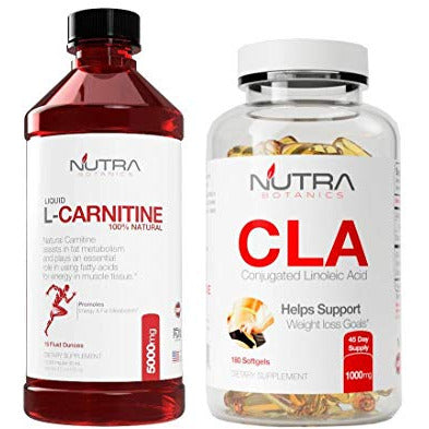 High Strength Liquid L Carnitine 5000 Mg with CLA BUNDLE– NutraBotanics