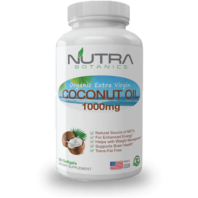 Organic Coconut Oil , 240 Softgels– NutraBotanics